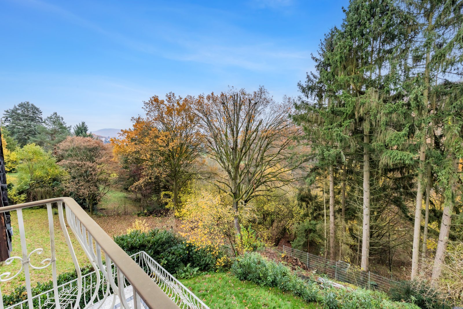 Blick vom Balkon